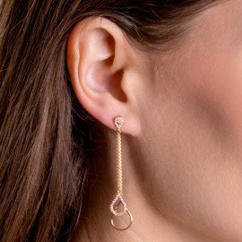 Briliantové náušnice zo žltého zlata - Thalassa