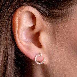 Briliantové náušnice zo žltého zlata - Evadne