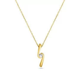 Diamantový náhrdelník zo žltého zlata - Amaryllis