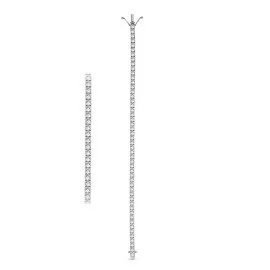 Diamantový tenisový náramok z bieleho zlata - Quinara