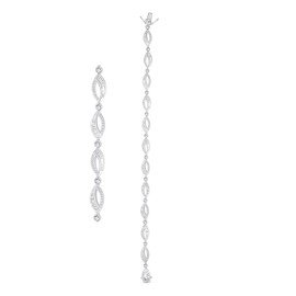 Diamantový náramok z bieleho zlata