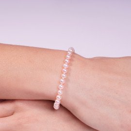 Zlatý perlový náramok - Arielle