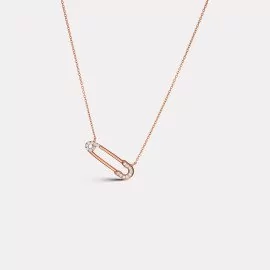 Diamantový náhrdelník zatvárací špendlík - Liliana