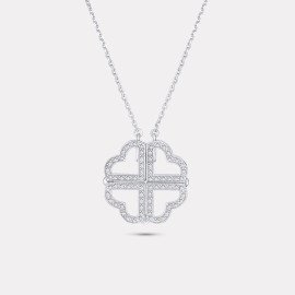 Diamantový náhrdelník spojené srdiečka - Valentina