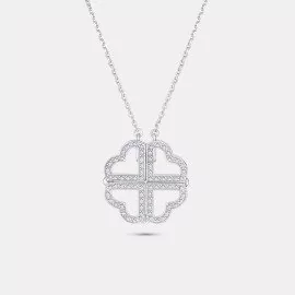 Diamantový náhrdelník spojené srdiečka - Valentina