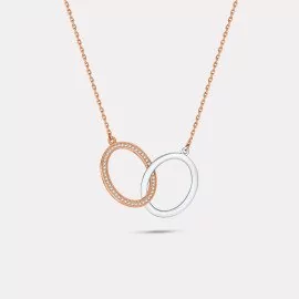 Diamantový náhrdelník prepojené kruhy - Emery