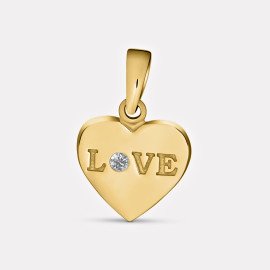 Prívesok v tvare srdca s nápisom Love - Lana
