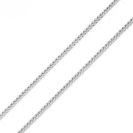 Retiazka líšči chvost z bieleho zlata - Julia