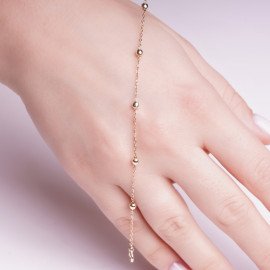 Náramok na nohu s guličkami - Emanielle