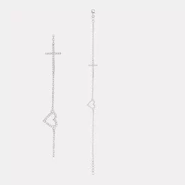 Náramok krížik a srdiečko so zirkónmi