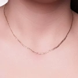 Retiazka figaro zo žltého zlata - Valeria