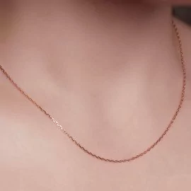 Retiazka pílka z ružového zlata - Peyton