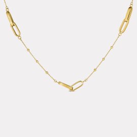 
Elegantný náhrdelník so zlatými článkami