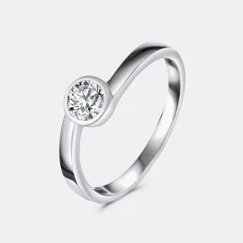 Zásnubný prsteň so zirkónom