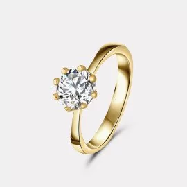 Zásnubný prsteň so zirkónom 