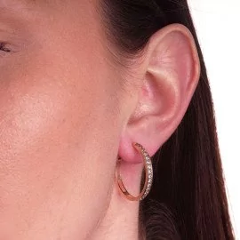 Kruhové náušnice so zirkónmi - Kiera