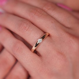 Zásnubný prsteň so zirkónom - Melany