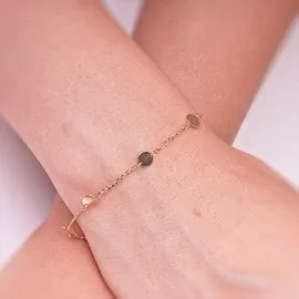 Jemný náramok s okrúhlymi platničkami - Phoenixe