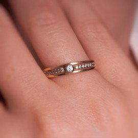 Elegantný prsteň so zirkónmi - Kaia
