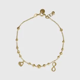 Náramok so srdcom a nekonečnom