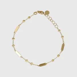 Náramok s guľôčkami a platničkami