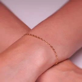 Náramok Anker zo 14k žltého zlata - Nylah