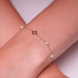 Náramok s perlami a hviezdami - Lucille