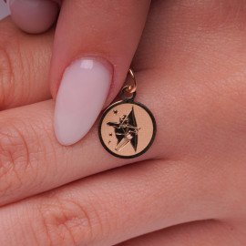 Prívesok zverokruh Strelec zo žltého zlata 