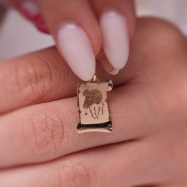 Prívesok zverokruh Baran zo žltého zlata