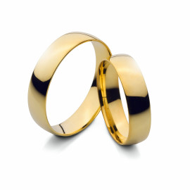 Set obrúčiek 3mm zo žltého zlata - Dafne