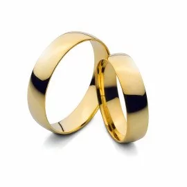 Svadobné obrúčky 3.5mm zo žltého zlata - Emilia