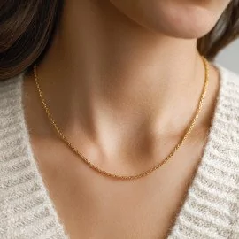 Retiazka rolo zo žltého zlata - Eleanor