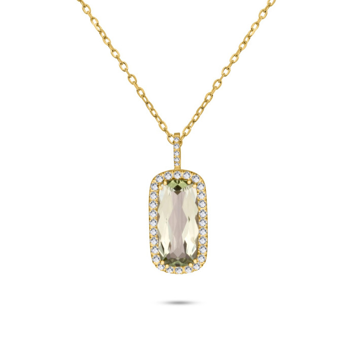 Diamantový náhrdelník zo žltého zlata - Isaline