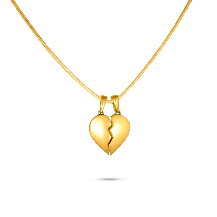 Prívesok zo žltého zlata v tvare srdca - Lyric