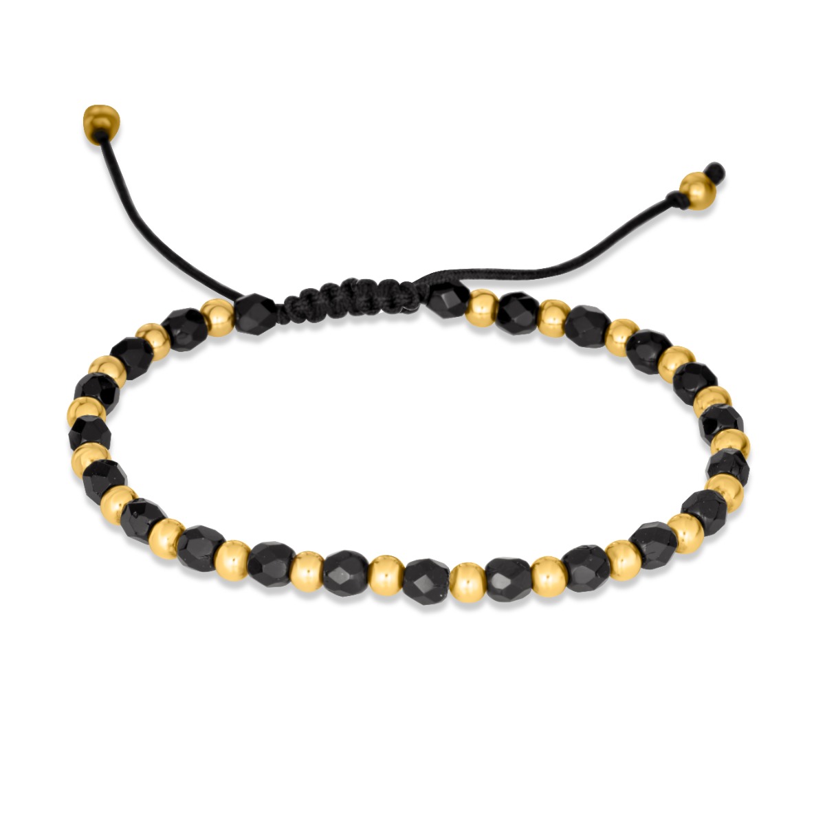 Amawell Šnúrkový náramok s ónyxom - Charlotte 2001221470007